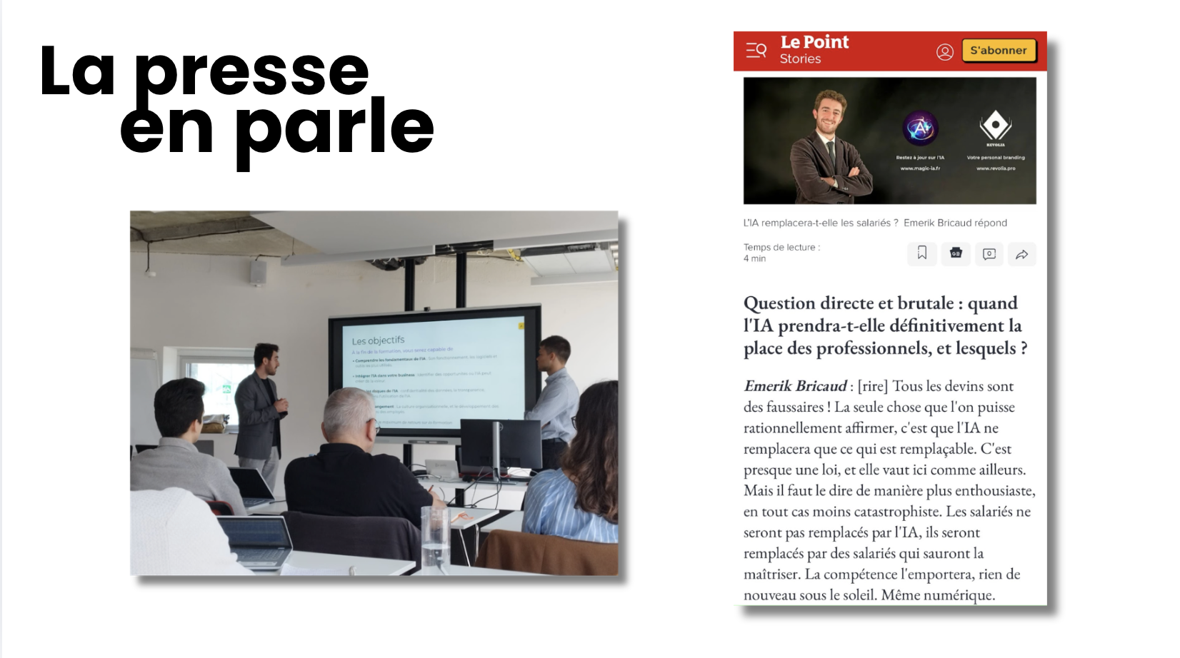 La presse en parle